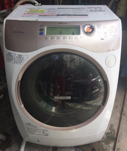 Máy giặt Toshiba inverter TW-Z9100L(WN) giặt 9kg sấy khô 6kg mới 95%